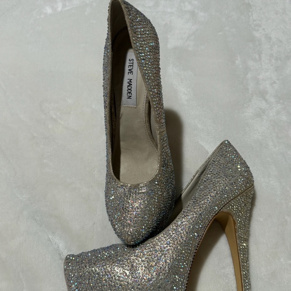 Steve Madden Deeva Rhinestone Platform Heels - Picture 2 of 2